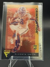 DeVonta Smith Eagles 2021 Chronicles Flux Draft Picks Orange Prizm Rookie Card