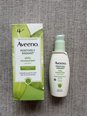 Aveeno Positively Radiant Daily Facial Moisturizer, SPF 30, 2.5 fl. oz..+