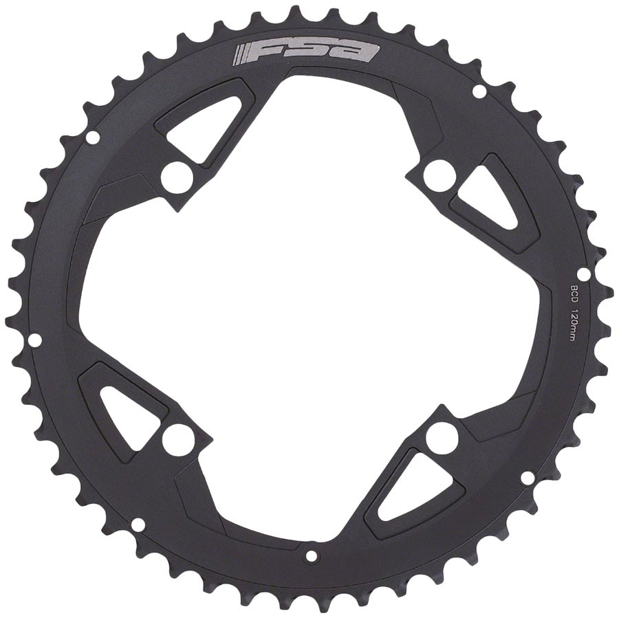 FSA Gossamer Pro ABS Road Chainring 50t Outer Ring 120 BCD 4-Bolt Aluminum Blk