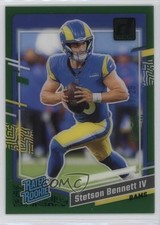 2023 Panini Clearly Donruss Rated Rookie Green 17/25 Stetson Bennett IV #83 0m89