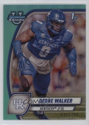 2024 Bowman U Chrome Aqua Refractor 38/299 Deone Walker #57 10no