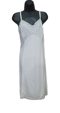 Vtg Sears Full Slip Dress anti cling doesn't slip 42 Avg Off White READ