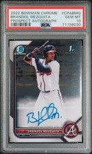 2022 BOWMAN CHROME PRSPCT AUTOS #CPABMQ BRANDOL MEZQUITA PSA 10 AUTO
