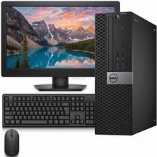 Dell OptiPlex 3040 SFF Desktop PC i5-6th 16GB RAM 1TB SSD 24'' LED Wi-Fi Win 11