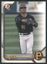 2022 Bowman Prospects #BP-77 Nick Gonzales Pittsburgh Pirates 48756