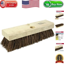 Heavy Duty Deck Scrub Brush with Palmyra Bristles - Perfect for Outdoor Cleaning