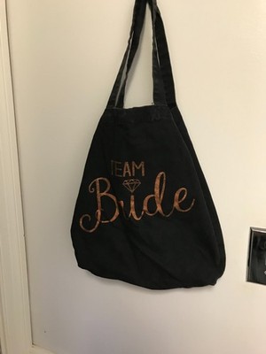 TEAM BRIDE BLACK POCKET BAG OR BAG WITHE CLASP