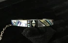 Zuni Style Native Southwest 925 Sterling Turquoise Coral Lapis Cuff Bracelet L1