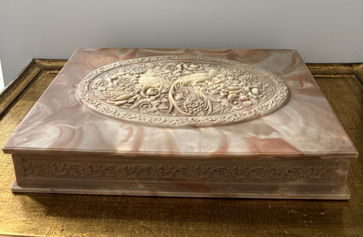 Incolay Stone Jewelry Box | eBay
