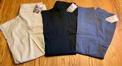 SWISS ALPS Mens Rayon Blend Stretch PANTS 34-42 (I-31'') (3 Colors) MMP2256 NWT