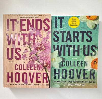 Colleen Hoover It Ends with Us & It Starts with Us 2-Book Lot Paperback