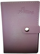 KARLING SLIM MINIMALIST SOFT LEATHER MINI WALLET 20 CARD ORGANIZER HOLDER PINK