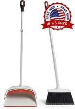 Juego De Escoba Y Recogedor Con Mango Largo De 8.5" - 12" Para Uso En El Hogar.