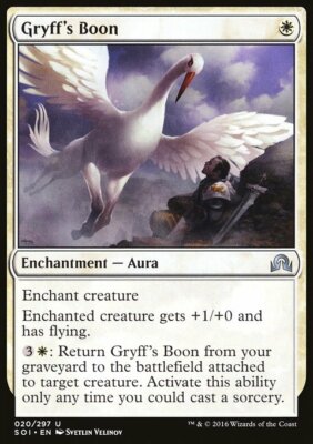 Magic the Gathering MTG Gryff's Boon (20) Shadows over Innistrad   LP