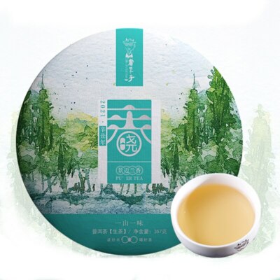 357g Jing Mai Lan Xiang Raw Puer Tea, 2021 Yunnan Shudaizi Spring Raw Puer Tea