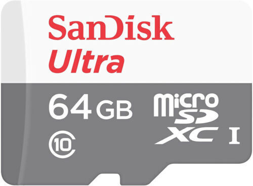 SanDisk Micro SD Card 32GB 64GB 128GB Class 10 SDHC SDXC Phone Memory & Adapter - Picture 1 of 9