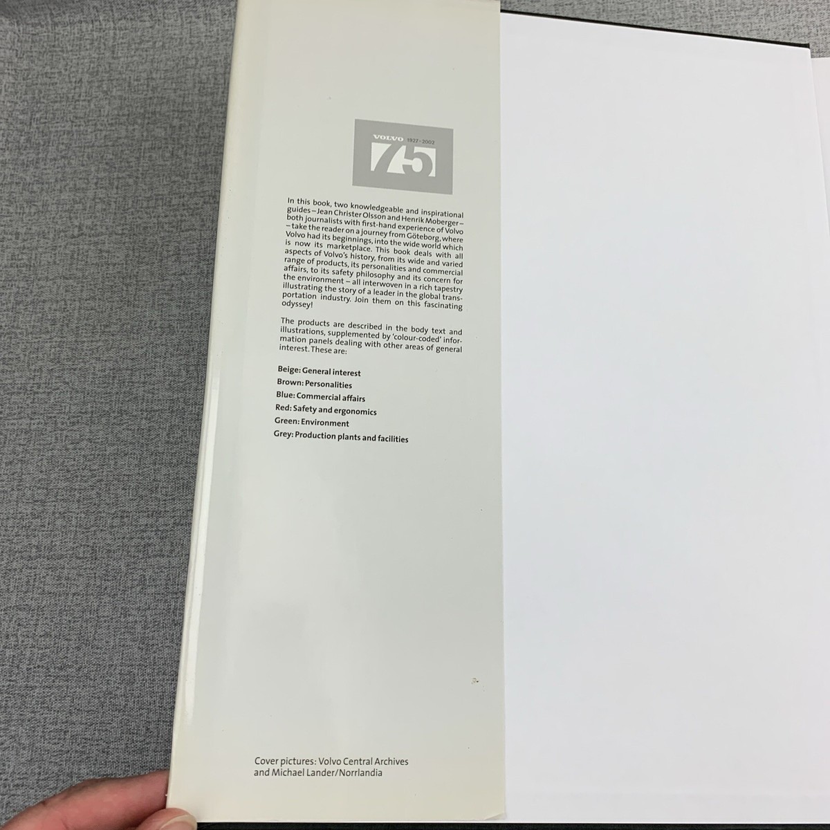 Volvo 75 Years 1927 - 2002 Pictorial History by Olsson & Moberger