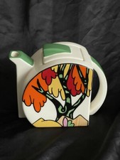 CLARICE CLIFF BIZARRE "HONOLULU" TEAPOT STAMFORD SHAPE