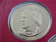 2011 D ANDREW JOHNSON  DOLLAR FROM MINT SET BU  IN CELLO