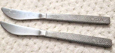 Vintage United Airlines Stainless Steel Scales Butter Knife Flatware Silverware