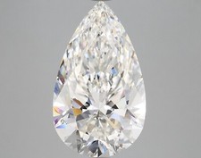 5.02 Ct Pear Cut IGI Certified Lab Grown CVD Diamond G Color VS1 Clarity STONE