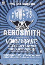 AEROSMITH 1999 UK TOUR DATE HANDBILL