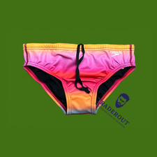 Speedo Men pink Red ombre endurance swim Brief Swimwear size 30