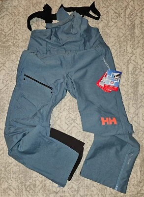 Women's Helly Hansen Powderqueen Bib Pant Blue M - Image 1 of 2