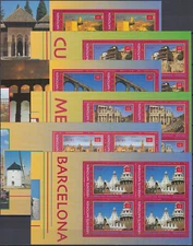 UN-Vie Booklet Panes World Heritage Spain 2000 MNH-38 Euro