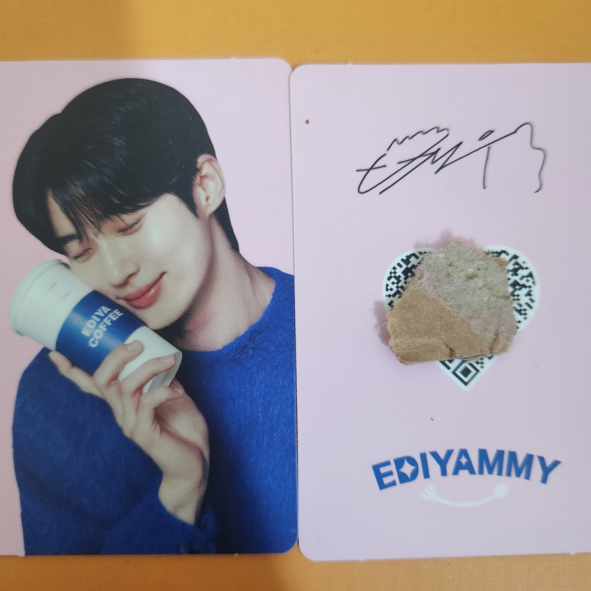 BYEON WOO SEOK PHOTOCARD korea EDIYA coffee BWS | eBay