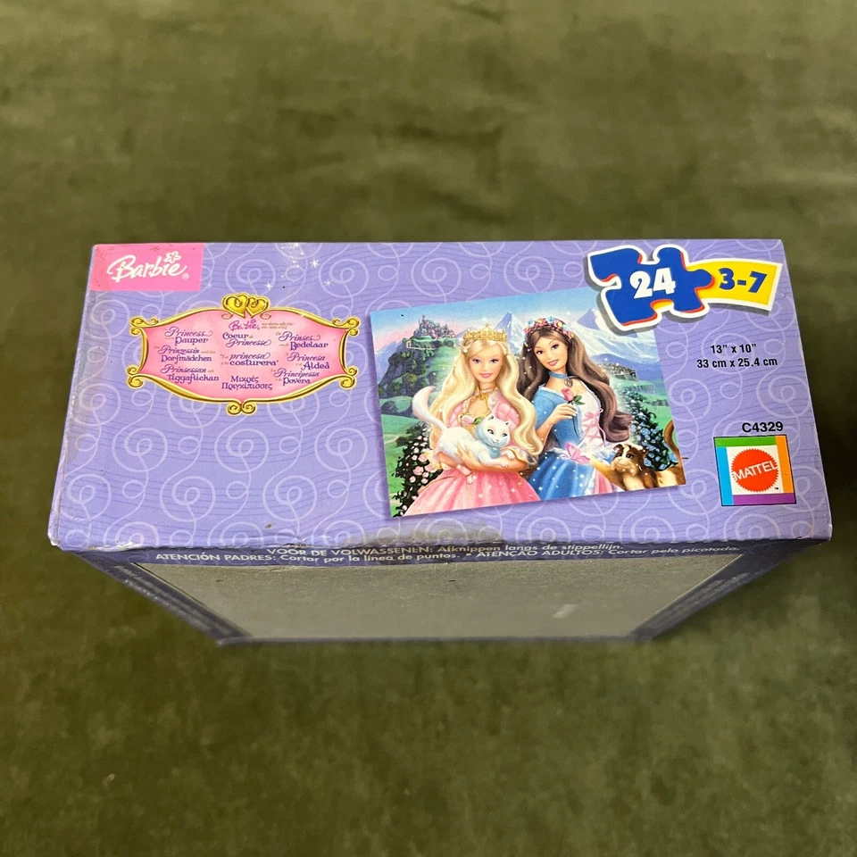 Rompecabezas Barbie con licencia La princesa y el mendigo edades 3-7 nuevo y sellado Foto 3 de 4