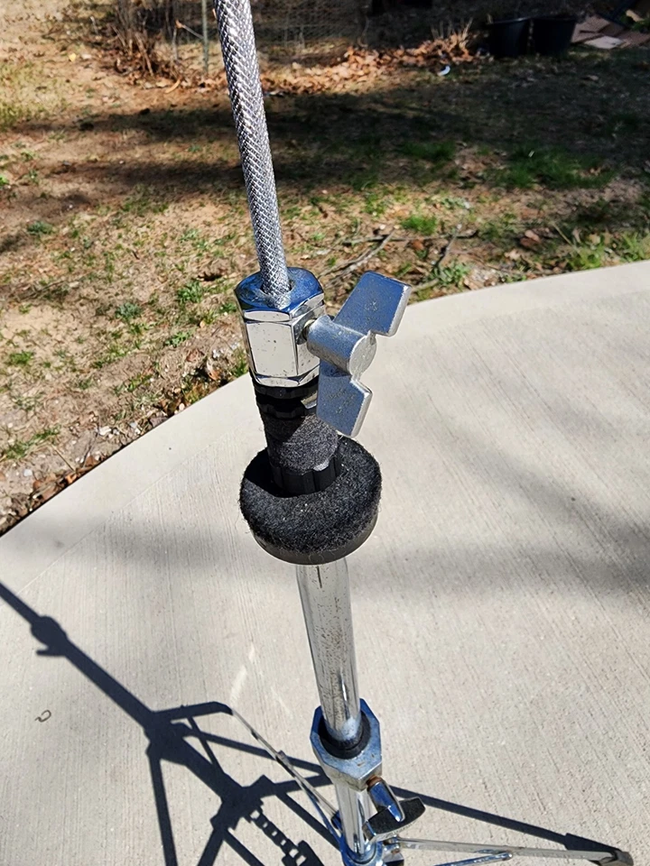 Soporte Hi-Hat LUDWIG Rockers, EE. UU. Chicago DE COLECCIÓN AÑOS 70 80 Funciona Bien Raro Foto 4 de 4