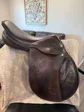 no brand close contact English saddle 17" brown