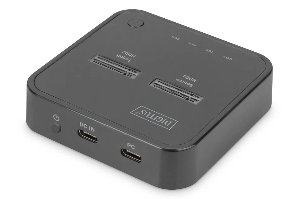Digitus Dual M.2 NVMe SSD Docking Station USB-C 10 Gbit/s Offline-Klonfunktion H - Bild 4 von 4