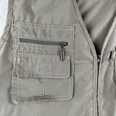 Gilet Utilitaire Olympina Marron Taille L – Sans Manches, Poches, Pour Chasse/pêche/photo