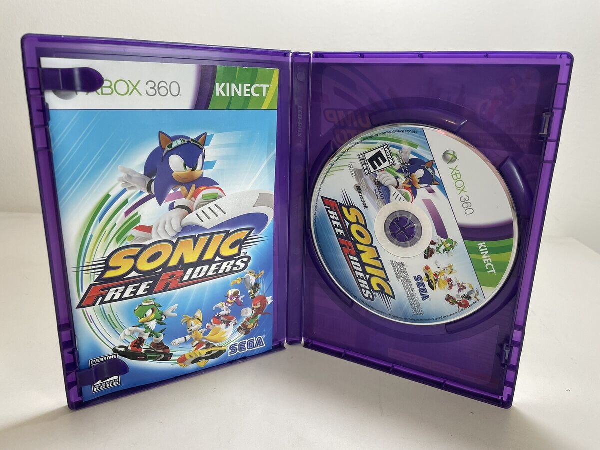 Sonic Free Riders Microsoft Xbox 360 Kinect Game Complete in box with  Manual