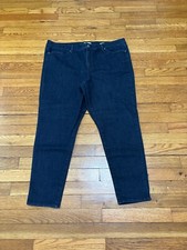 Sofia Vergara Womens Skinny Ankle Jeans Plus Sz 20 Dark Wash Stretch Denim 39x26