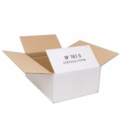 ONLINEPACK 15 x 320x220x120 mm OP 363D weiß Versandkartons Verpackungen Paket Kartons