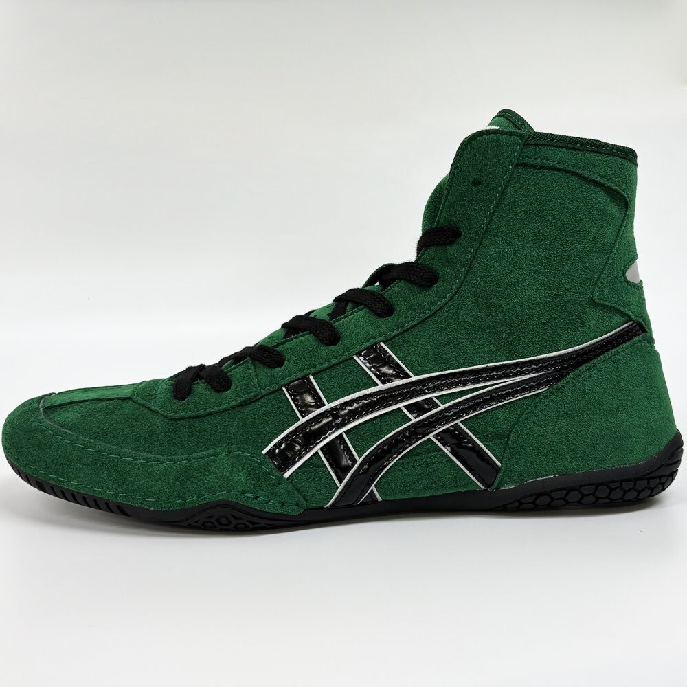 1083A001 ASICS Wrestling Shoes Green×Black EX-EO Successor Authentic