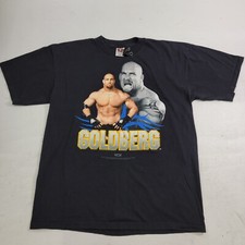 Rare Vintage WCW Bill Goldberg 1998 Wrestler T Shirt 90s Wrestling Black Sz XL