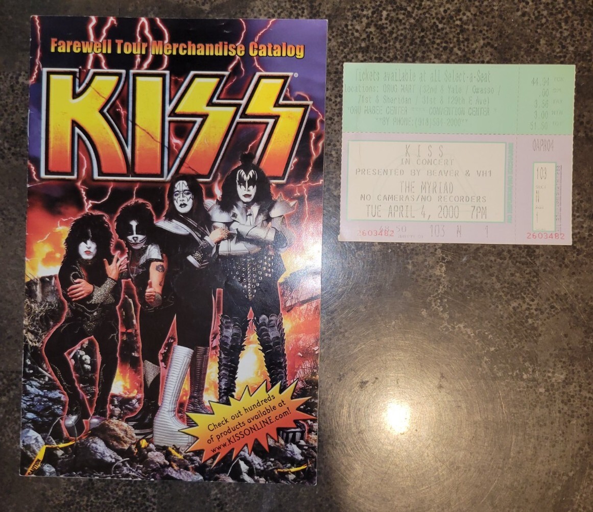 KISS Farewell Tour Ticket & Merchandise Catalog 2000 | eBay KISS Farewell Tour Ticket & Merchandise Catalog 2000 | eBay