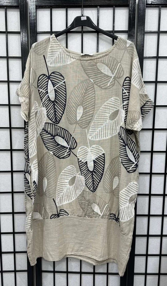 Robe imprimée italienne femme neuve avec panneau plat coupe 10 12 14 16 18