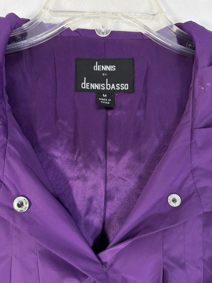 Chaqueta cortavientos Dennis Basso mediana púrpura para mujer ¡Mira la capucha en esta! Foto 4 de 4