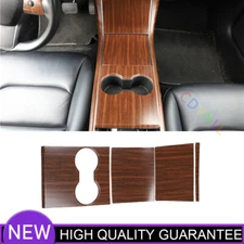 Fit For Tesla Model 3 19-2020 Wood Grain Center Console Dashboard Control Cover