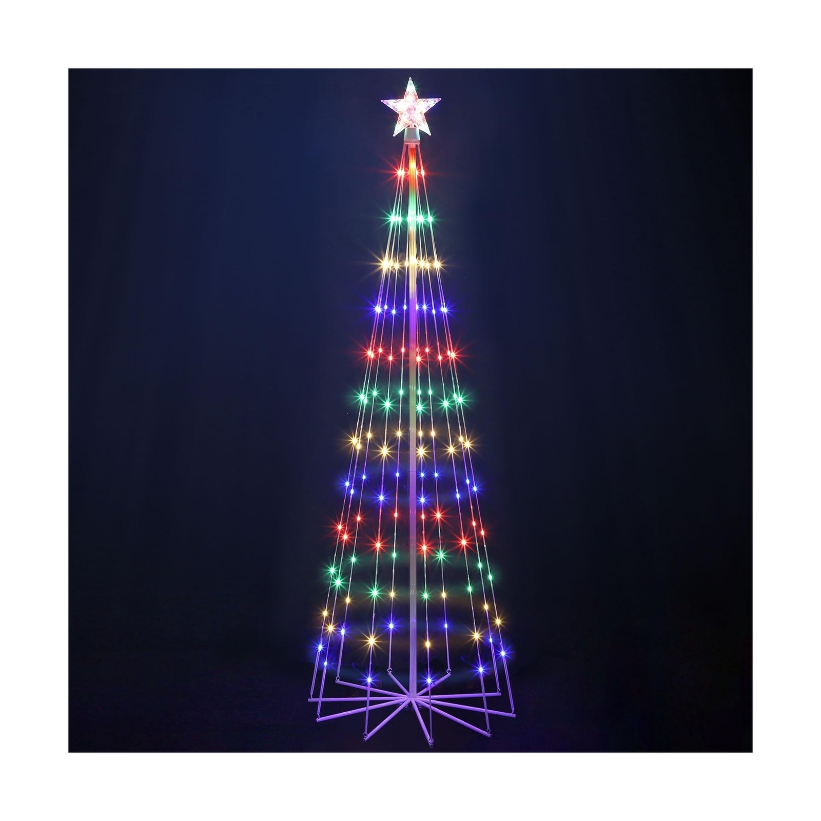 OUSHENG 6' Multicolor LED Animated Outdoor Christmas Tree Lightshow Decoratio... eBay