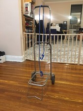 Ironmax Folding Shopping Cart Utility Trolley Portable For Grocery Travel Silver