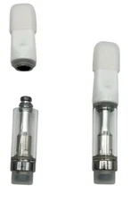 NEW Lot 100 .5ml Cartridges Refillable Ceramic White Ceramic - SC5
