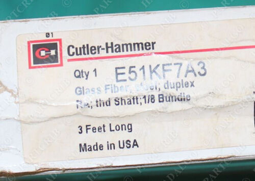 Cutler-Hammer E51KF7A3 Armoured Glass Fiber Optic Cable Ser.A1 NEW - Picture 2 of 4