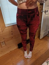 leggings women pink size medium