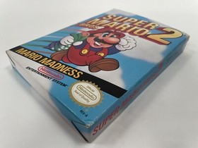 Super Mario Bros 2 Nintendo NES CIB Complete W/ Manual, Insert, Cover WHITE SEAL